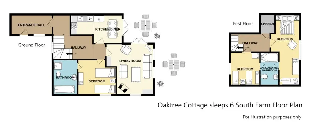 Oaktree Cottage Sleeps 6 South Farm