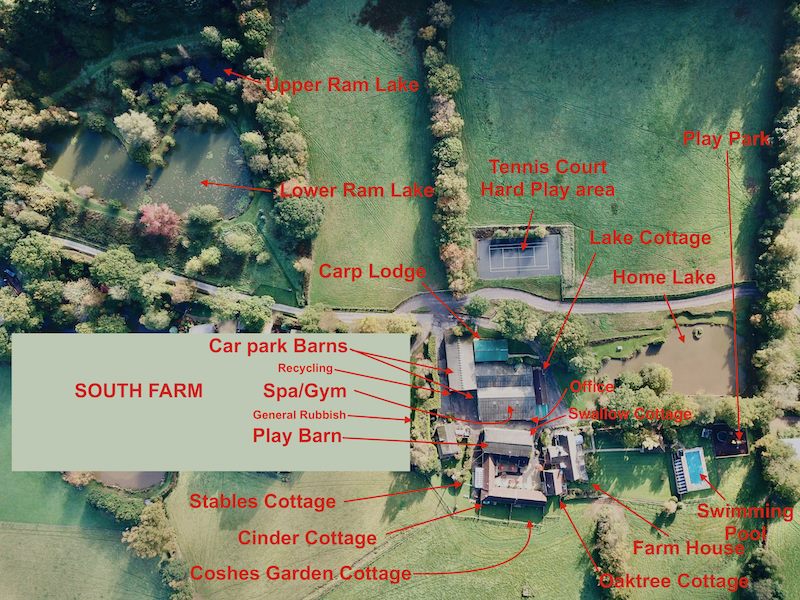 South farm holiday cottage Map Med-1