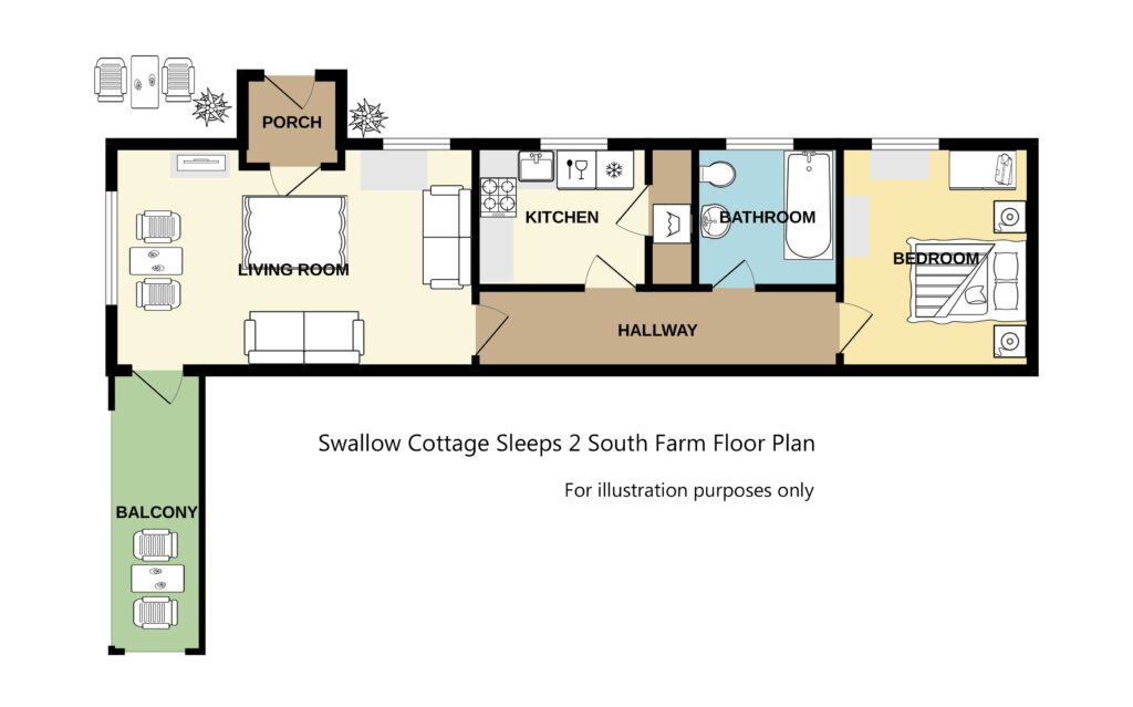 Swallow Cottage sleeps 2 South Farm (1)